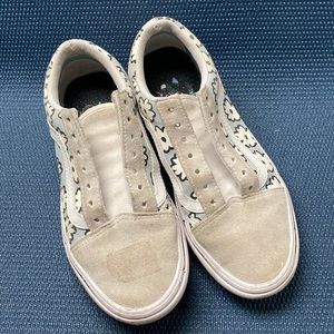 Vans, flower design. 4.5 big kid’s, 6.5 women’s.